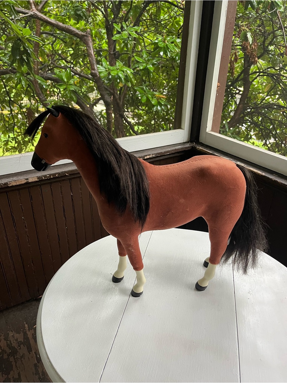American Girl Brown Horse Doll Accessory with Black Mane and Tail